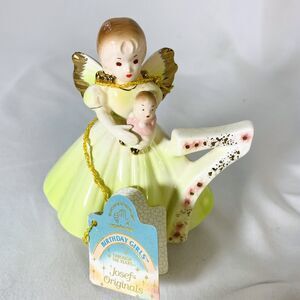 Vtg Josef Originals 7th Birthday Angel Girl Porcelain Figurine w/ Hang Tag